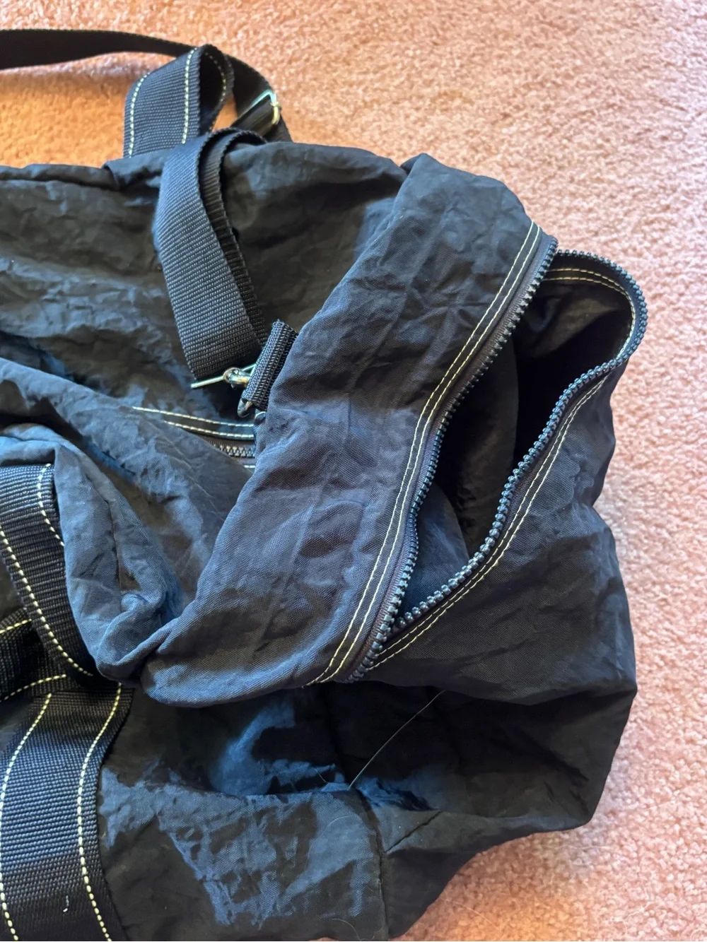 Christian Dior Fahrenheit Navy Blue Durable Nylon Duffel Bag - Vintage